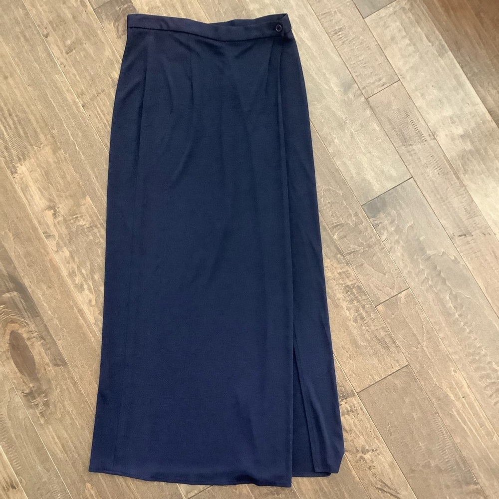 Carlisle Deep Blue Maxi Skirt, 4